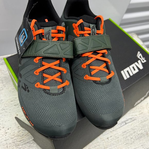 Inov-8 FASTLIFT 335 (Men): Elevate Performance in Thyme/Black/Orange - Picture 2 of 10